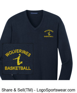 Wolverines Championship V-Neck Design Zoom